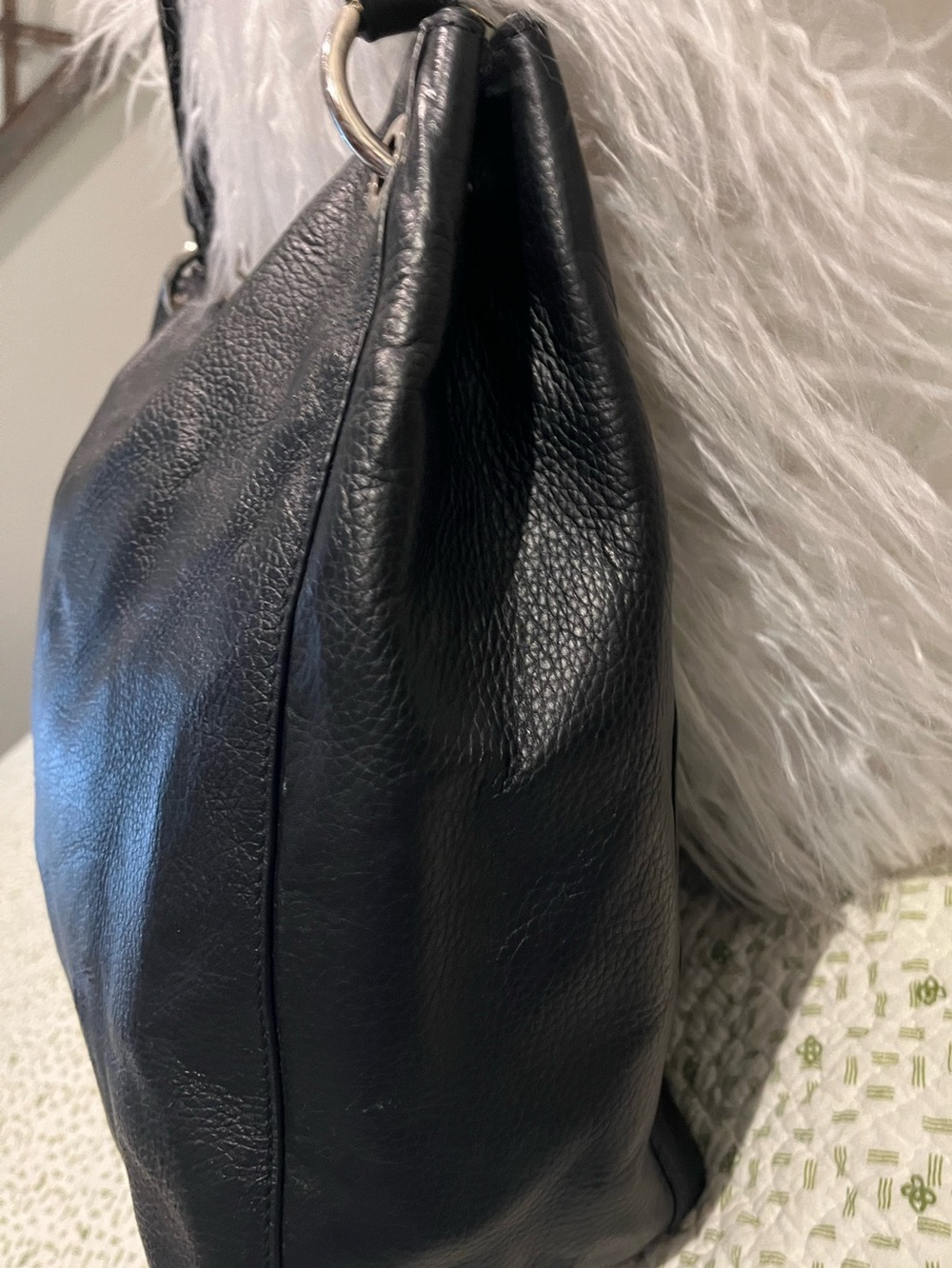 kate spade Kat Black Pebble Leather Shoulder Bag - Picture 8 of 16